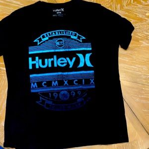 Black and blue, large Hurley t-shirt